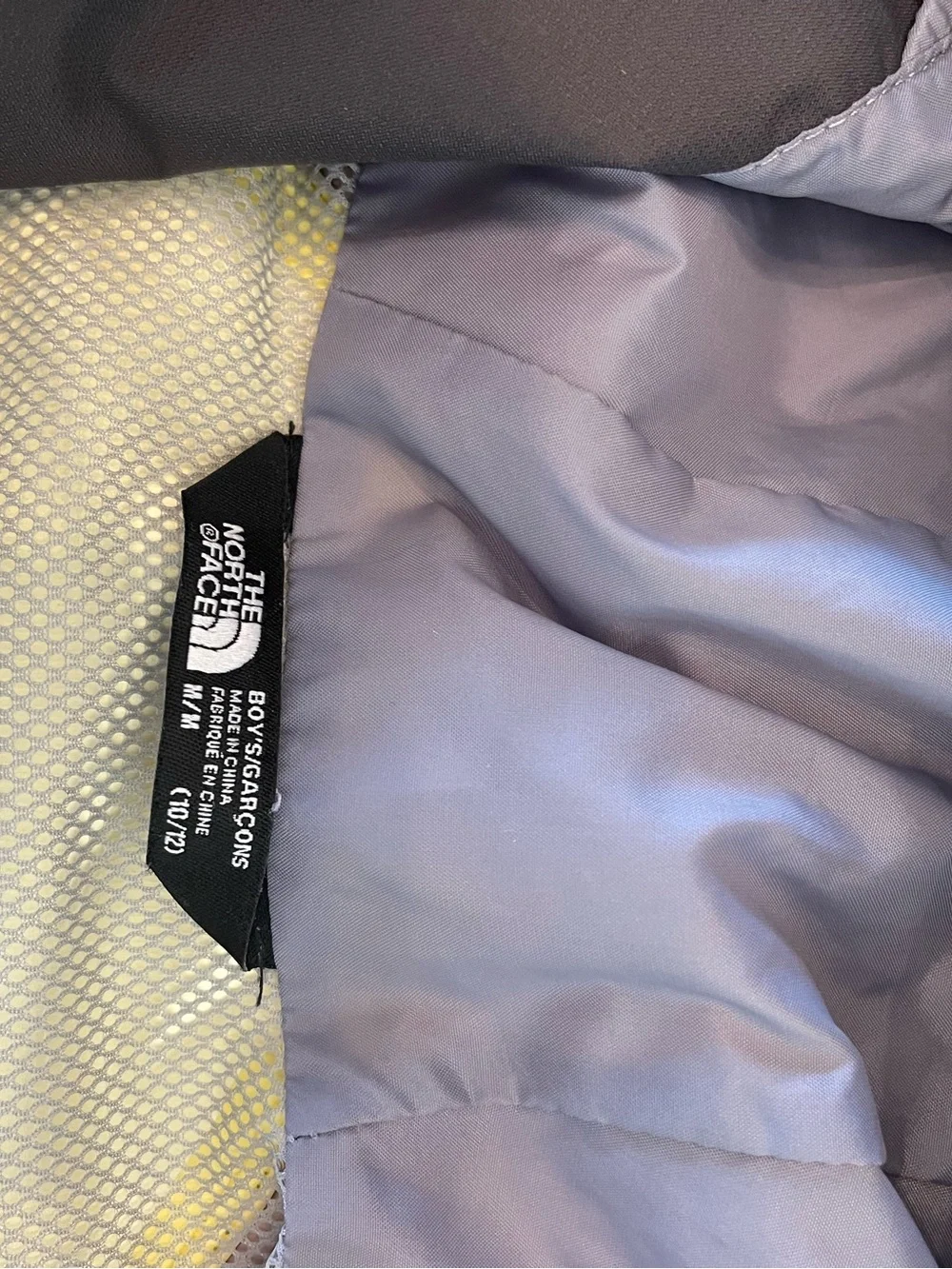 The North Face bright yellow